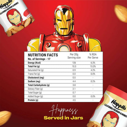 Happilo California Natural Almonds-Marvel Iron Man Edition