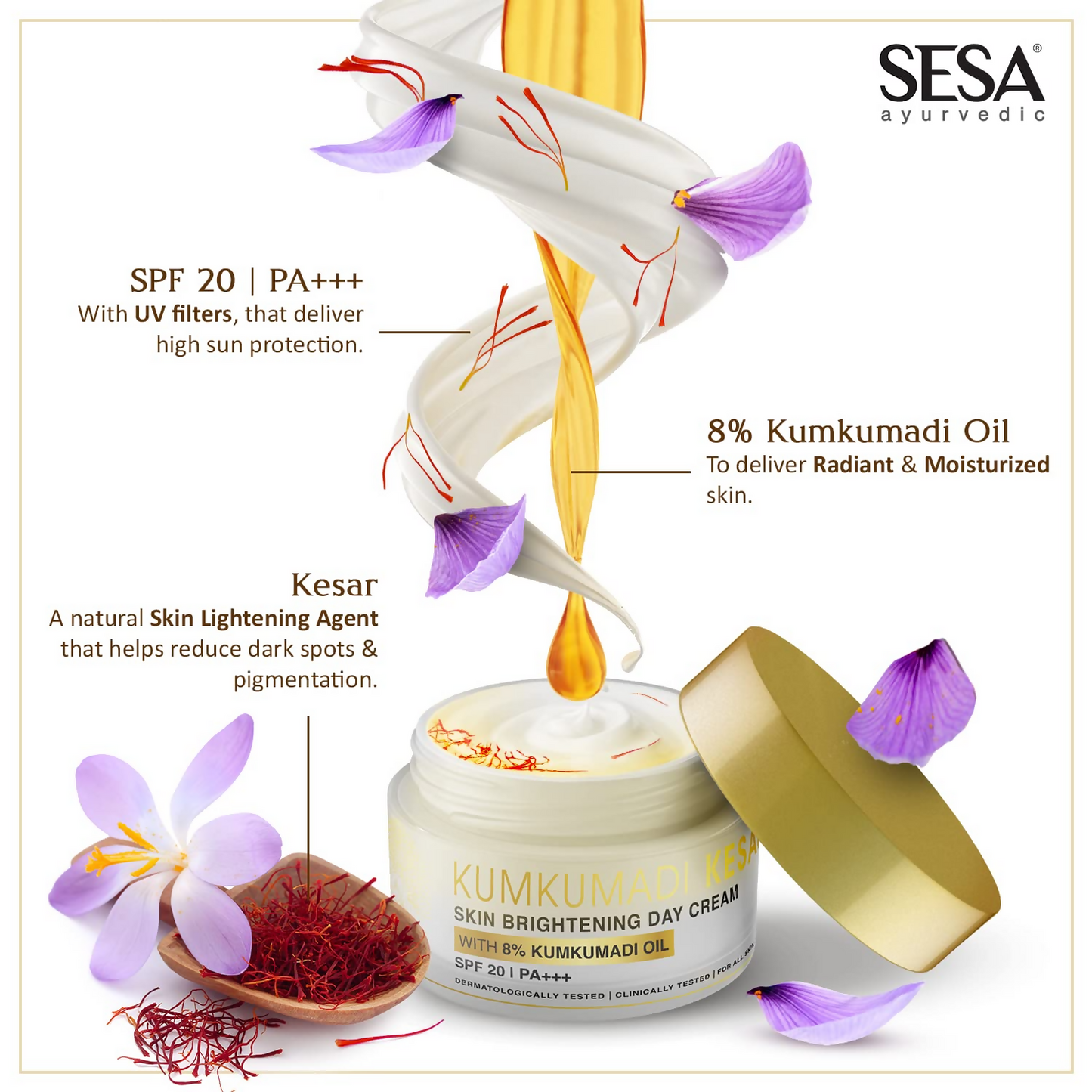 Sesa Ayurvedic Kumkumadi Kesar Day Cream