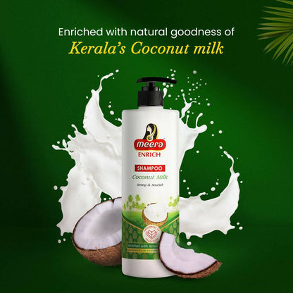 Meera Enrich Shampoo with Coconut Milk For Strong & Nourish