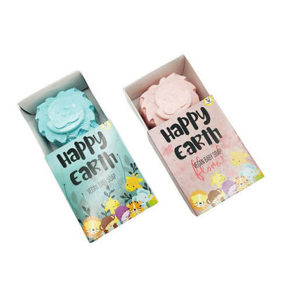 Cuddle Care Happy Earth Vegan Baby Soap for Infants- Pink & Blue