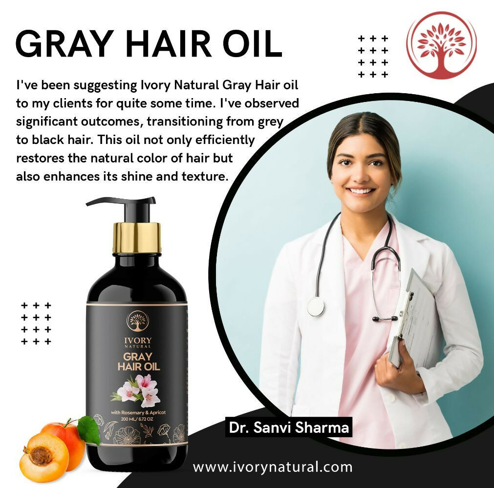 Ivory Natural Gray Oil Restore Natural Black Hair And Shine