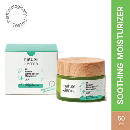 Nature Derma 1% Natural Biome-Boost Moisturizer With CICA