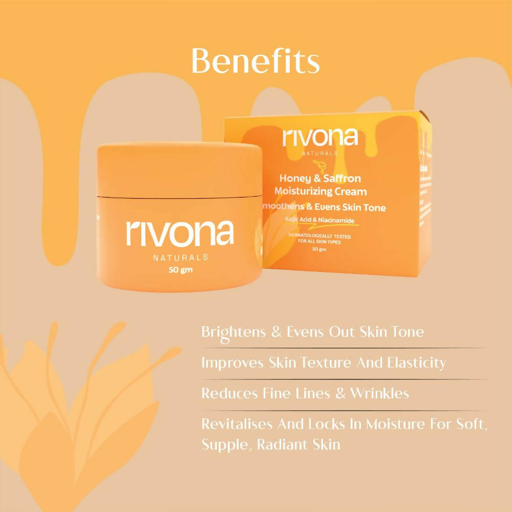 Rivona Naturals Honey & Saffron Cream