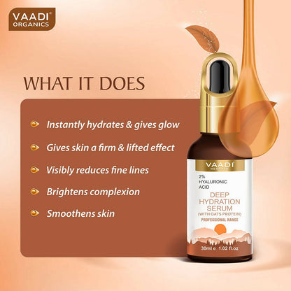Vaadi Herbals Deep Hydration Serum With 2% Hyaluronic Acid & Oats Protein