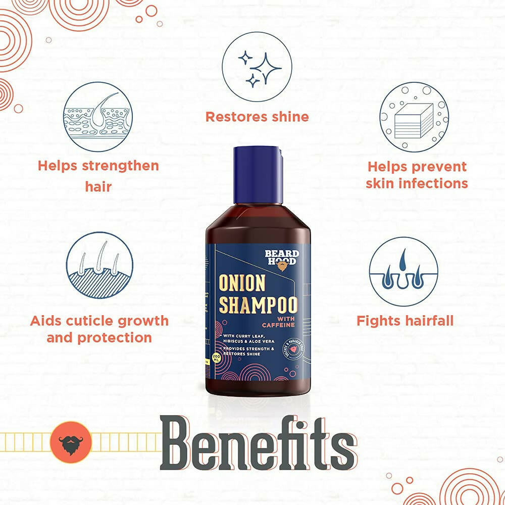 Beardhood Onion Shampoo With Caffeine