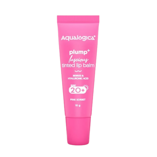 Aqualogica Pink Sorbet Plump+ Luscious Tinted Lip Balm with Berries and Hyaluronic Acid