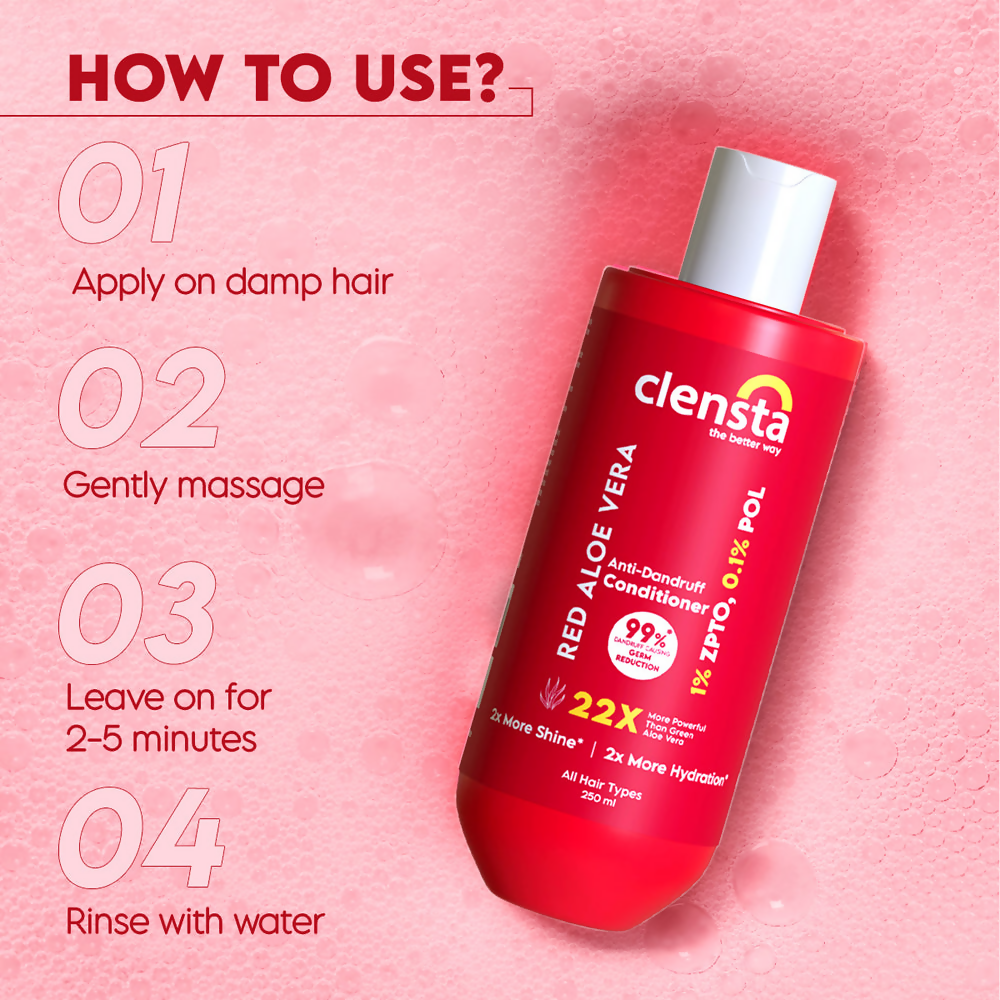 Clensta Red Aloe Vera Anti-Dandruff Conditioner