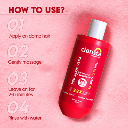 Clensta Red Aloe Vera Anti-Dandruff Conditioner