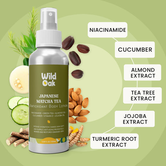 Wild Oak Japanese Matcha Tea Body Lotion