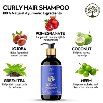 Ivory Natural Curly Hair Shampoo For Smooth, Well-Defined Curls