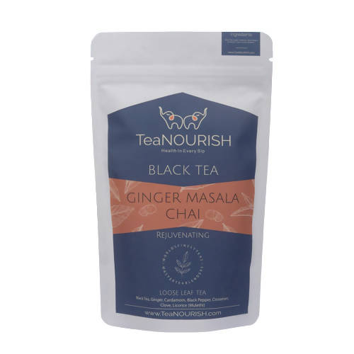 TeaNourish Ginger Masala Black Tea - BUDNE