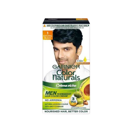 Garnier Color Naturals Creme Riche Men Hair Color - Shade 1 Natural Black