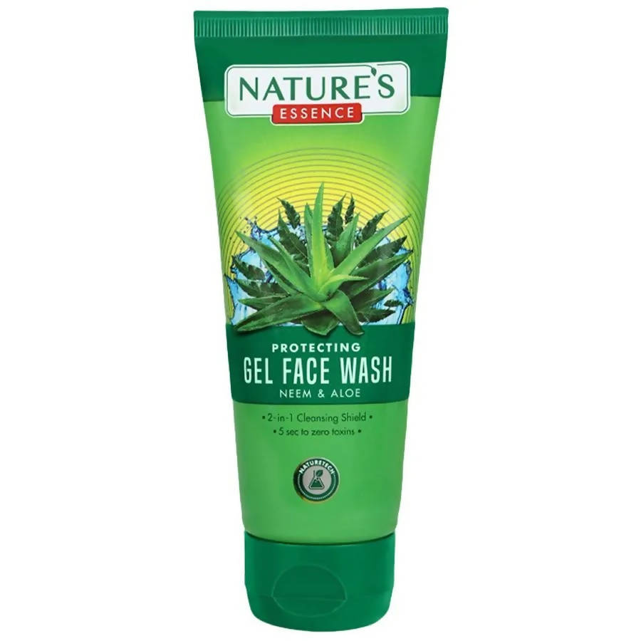 Nature's Essence Protecting Gel Face Wash (Neem & Aloe) - BUDNE