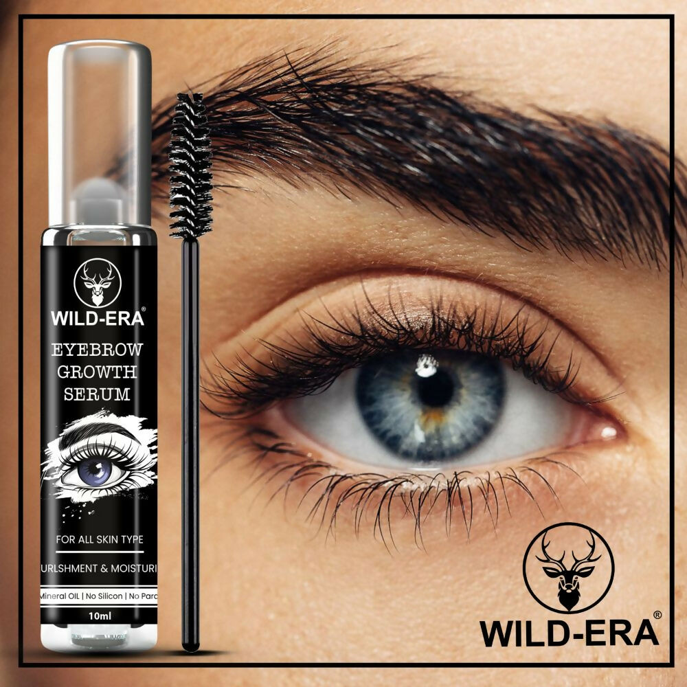 Wildera Eyelash Enhancer Nourishing Eyebrow Lashes Growth EyeLash Hair Growth & Volume Serum With Castor Oil & Vitamin E