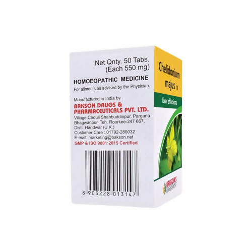 Bakson's Homeopathy Chelidonium Majus Tablets