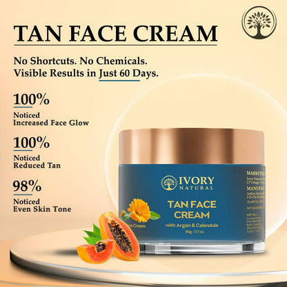 Ivory Natural Tan Face Cream For Sun Tan Protection