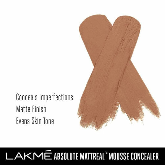 Lakme Absolute Mattereal Mousse Concealer - Caramel