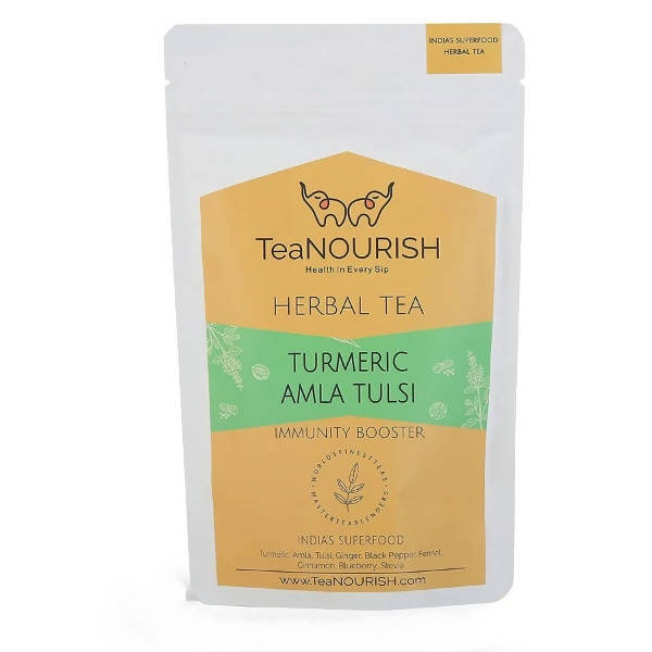 TeaNourish Turmeric Amla Tulsi Herbal Tea - BUDNE