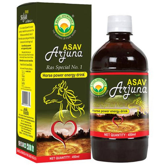 Basic Ayurveda Asav Arjuna Ras Special No.1 Horse Power Energy Drink