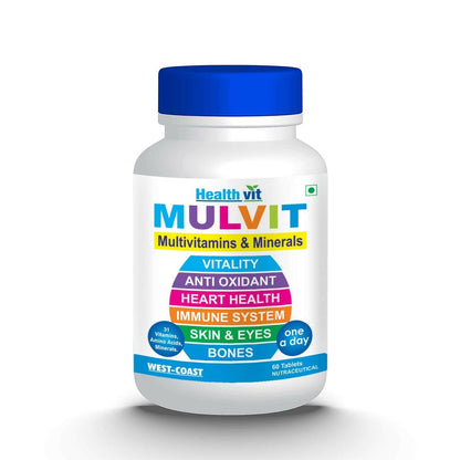Healthvit Mulvit Multivitamins and Minerals Tablets -  usa australia canada 