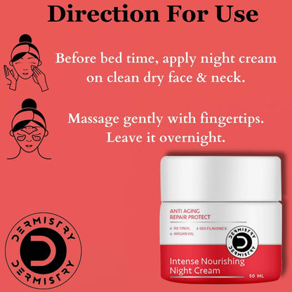 Dermistry Anti Aging Intense Day Cream Sun Block & Intense Nourishing Night Cream
