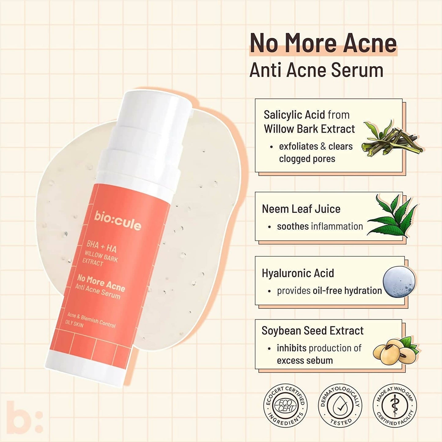 Biocule No More Acne Anti Acne Face Serum