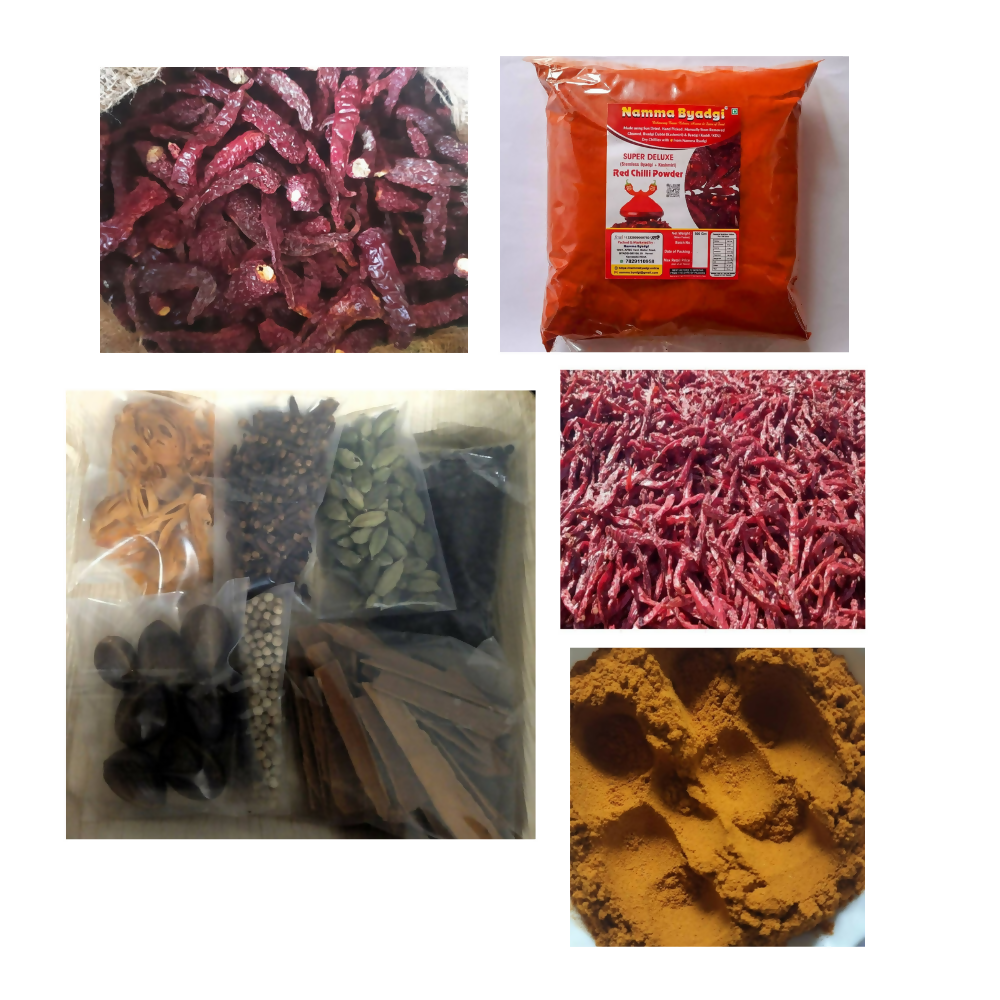 Namma Byadgi's Organic Mirchi Masala Kit- (Marchi, Spices, Powders)