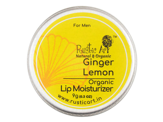 Rustic Art Ginger Lemon Organic Lip Moisturizer - BUDEN