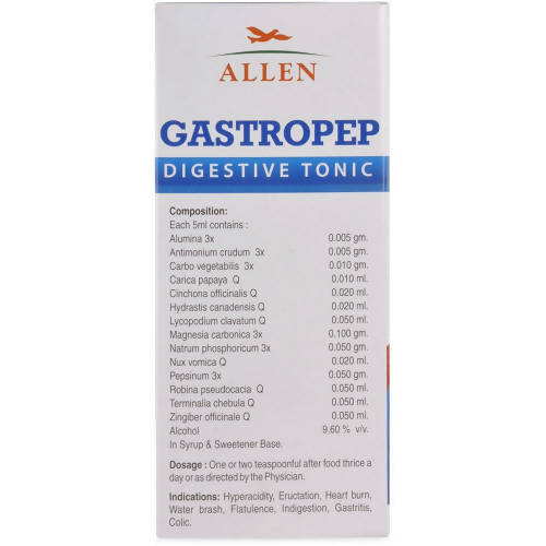 Allen Homeopathy Gastropep Digestive Tonic
