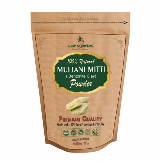 Deep Ayurveda Natural Multani Mitti - BUDNE