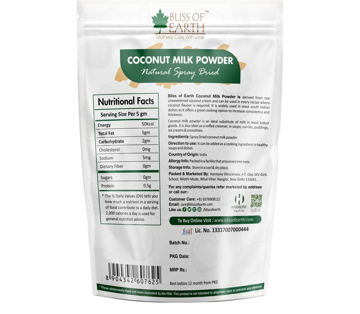 Bliss of Earth Coconut Milk Powder