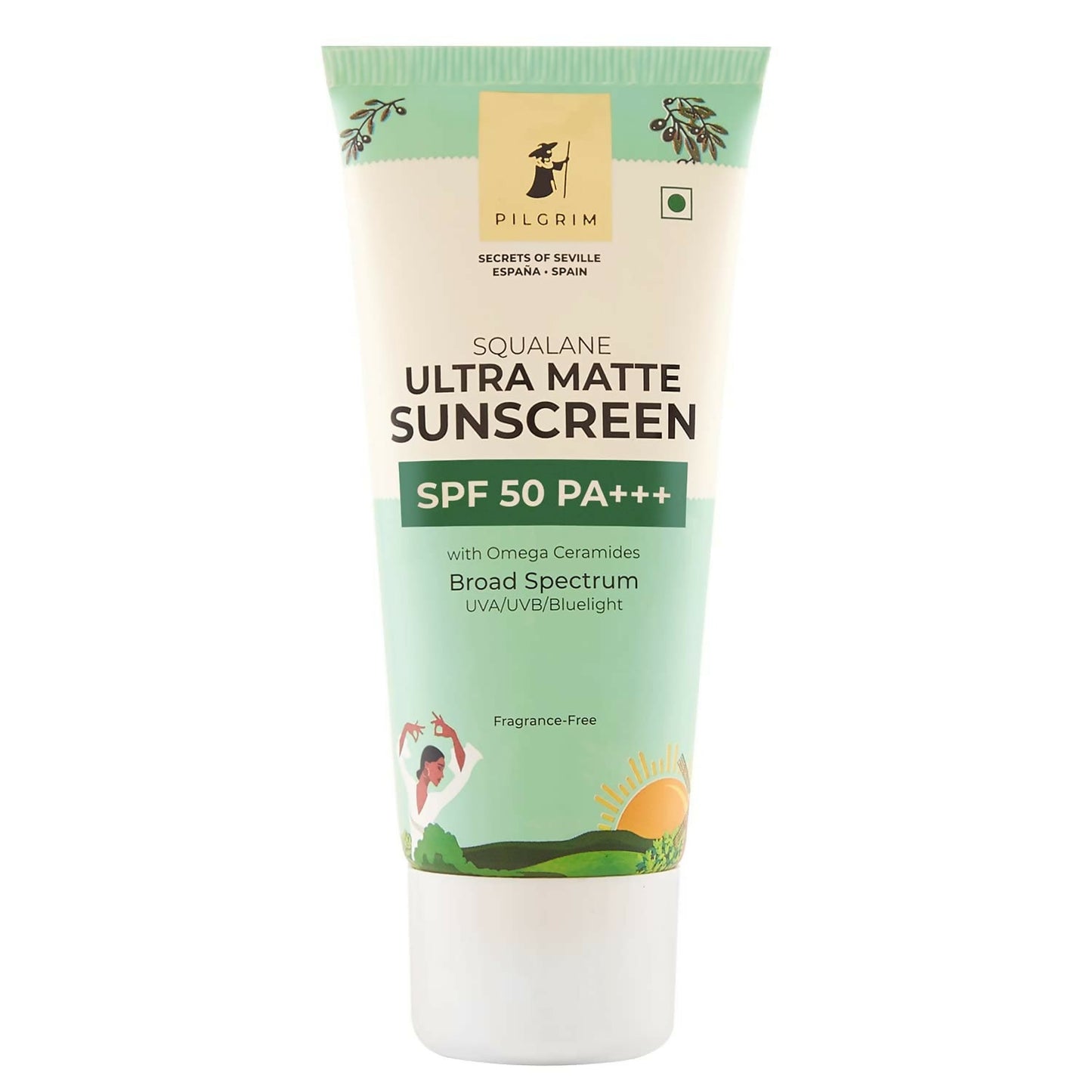 Pilgrim Ultra Matte Sunscreen Spf 50 Pa+++ For Women & Men With Omega Ceramides & Vitamin E