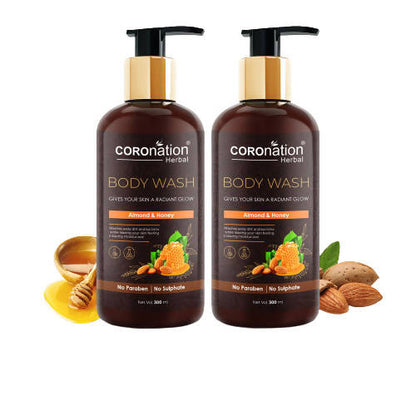 Coronation Herbal Almond and Honey Body Wash - usa canada australia