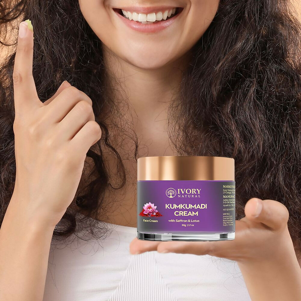 Ivory Natural Kumkumadi Night Cream For Skin For Skin Tone & Texture, Reduce Blemishes & Dark Spots