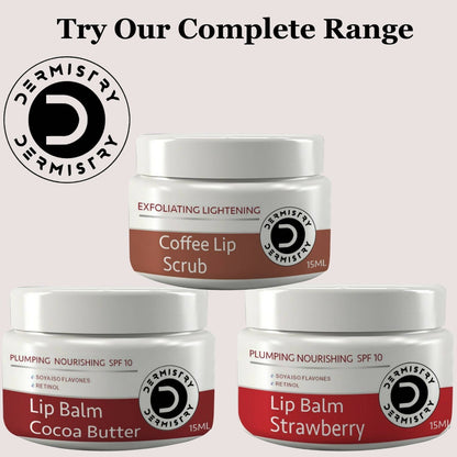 Dermistry Nourishing Cocoa Butter Lip Balm & Strawberry Lip Balm