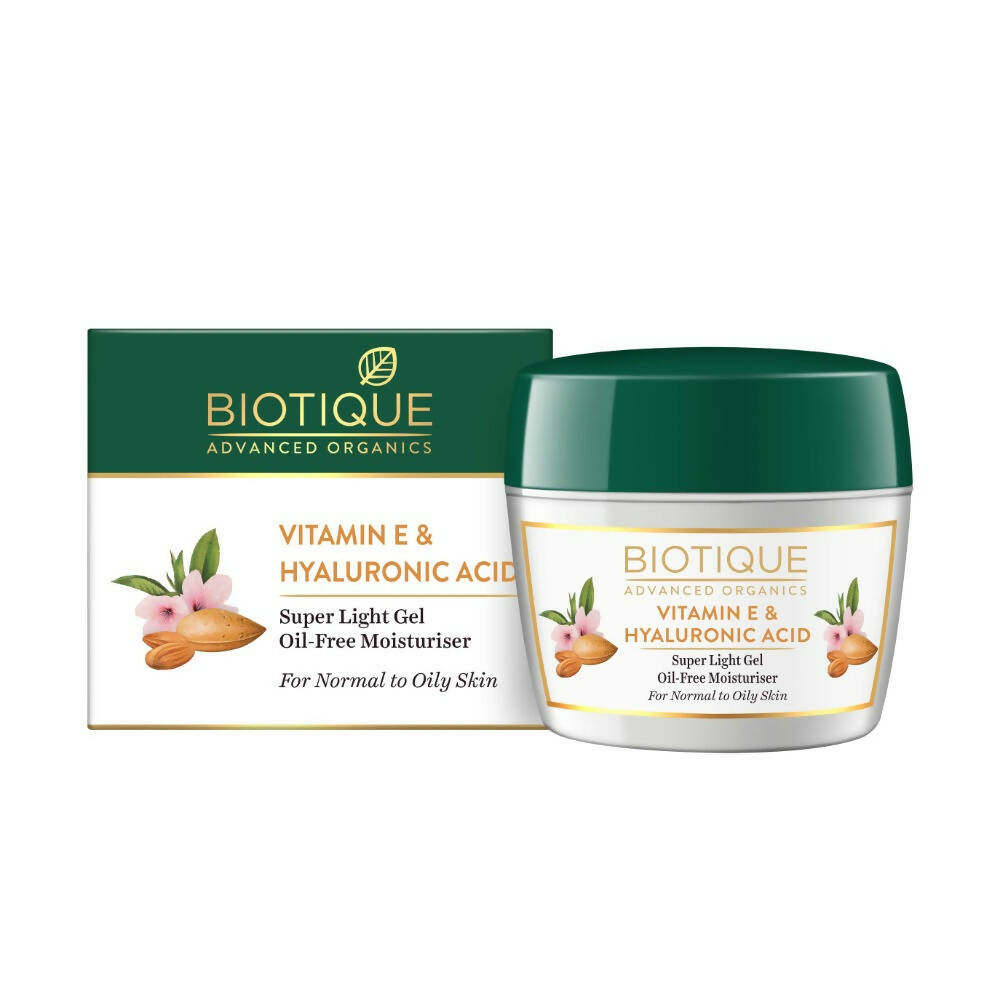 Biotique Advanced Organics Vitamin E & Hyaluronic Acid Oil-Free Moisturiser - BUDNE