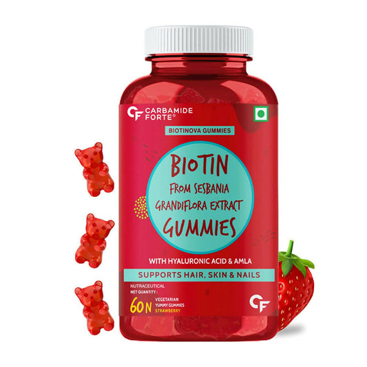 Carbamide Forte Biotin From Sesbania Extract Gummies - Strawberry - BUDNEN