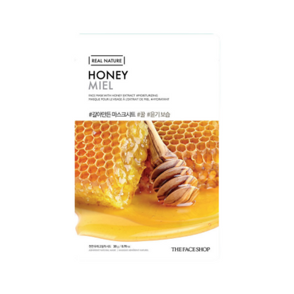 The Face Shop Real Nature Honey Miel Face Mask - usa canada australia