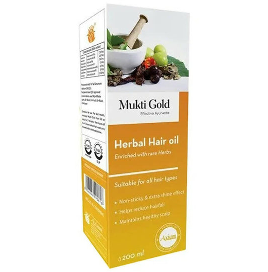 Axiom Mukti Gold Herbal Hair Oil - Buy in USA AUSTRALIA CANADA