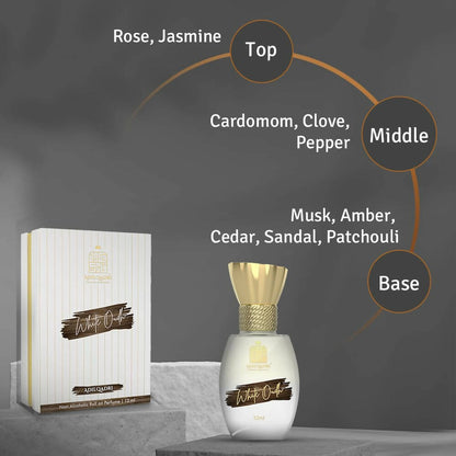 AdilQadri White Oudh Luxury Attar Perfume