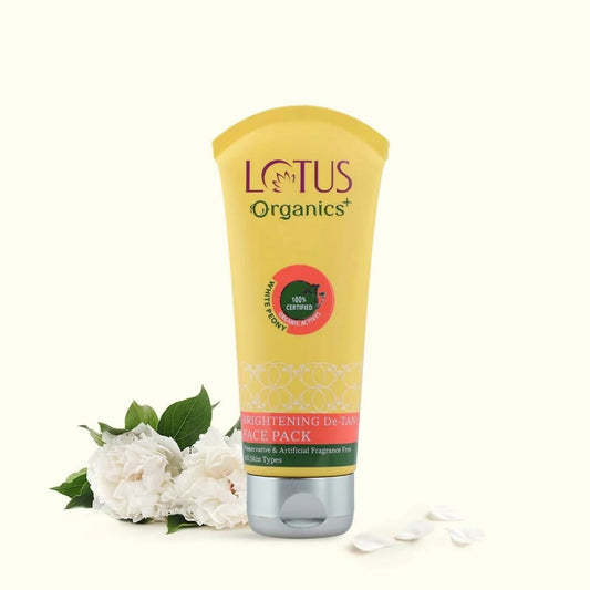 Lotus Organics+ Brightening De-Tan Face Pack - BUDNE