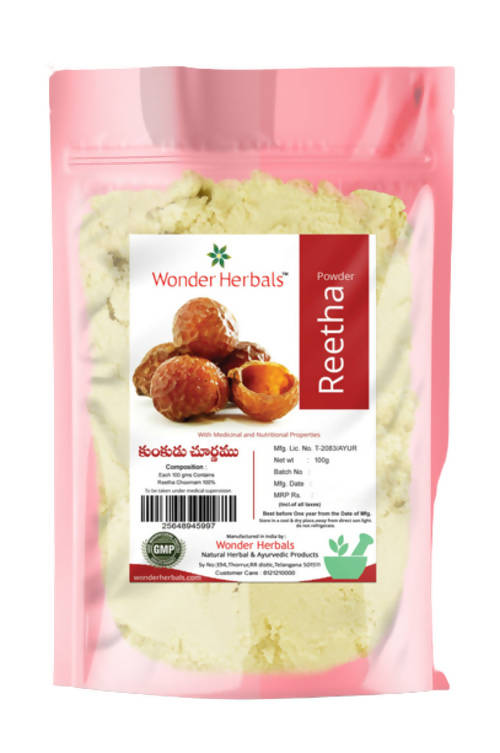 Wonder Herbals Kunkudu Kaya (Reetha) Powder