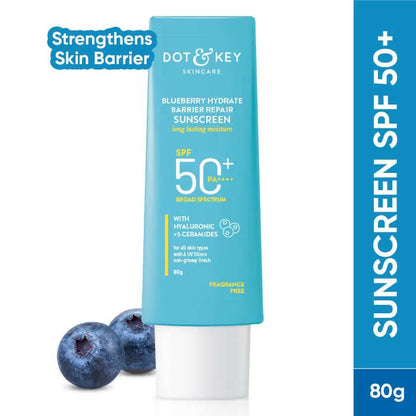 Dot & Key Blueberry Hydrating Barrier Repair Face Sunscreen SPF 50+