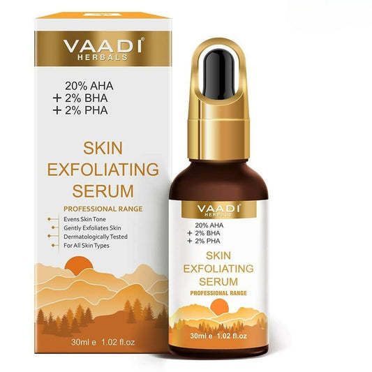 Vaadi Herbals Skin Exfoliating Serum With 20% AHA & 2% BHA & 2% PHA - usa canada australia