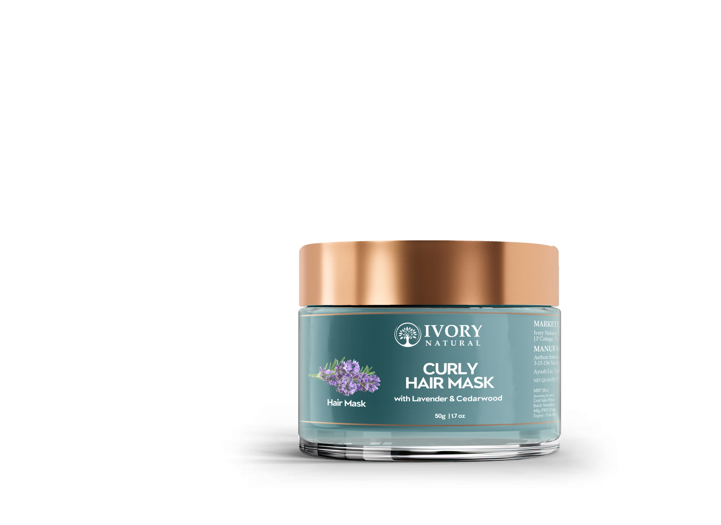 Ivory Natural Curly Hair Mask - Natural Smooth Even Curls For Both Men & Women