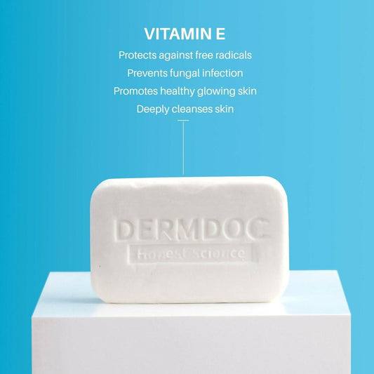 DermDoc 0.5% Vitamin E Cleansing Bar For Moisturized Skin