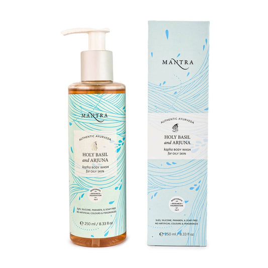 Mantra Herbal Holy Basil and Arjuna Kapha Body Wash For Oily Skin - BUDNEN