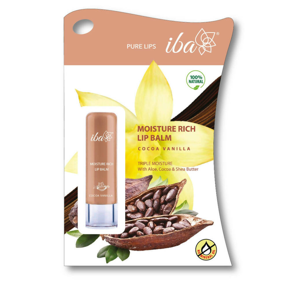 Iba Moisture Rich Lip Balm - Cocoa Vanilla - usa canada australia