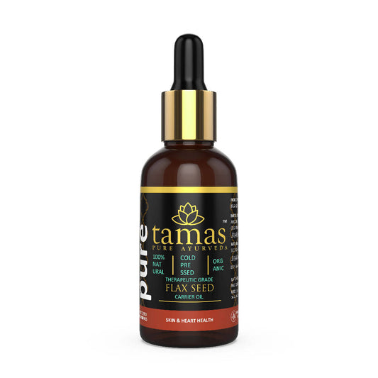 Tamas Pure Ayurveda Organic Flax Seed Cold-Pressed Carrier Oil
