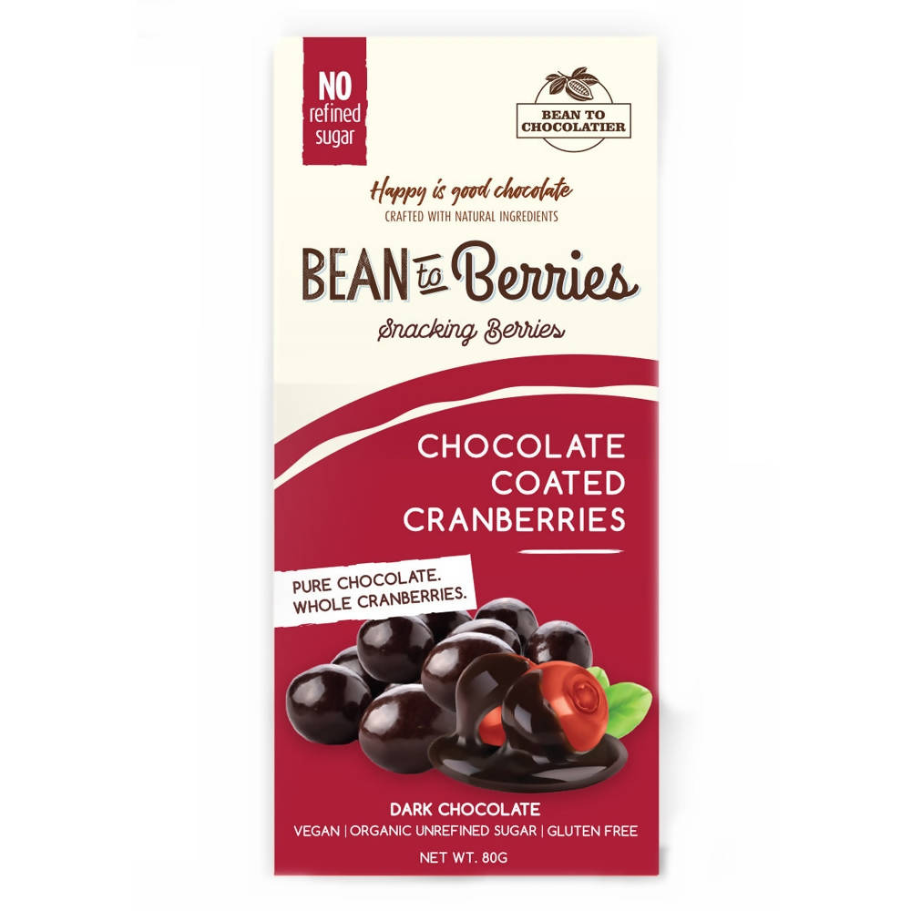 Pink Harvest Bean To Berries Chocolate Coated Cranberries - BUDNE